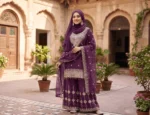2 Piece - Embroidered Suit - KFE26-59 - Image 6