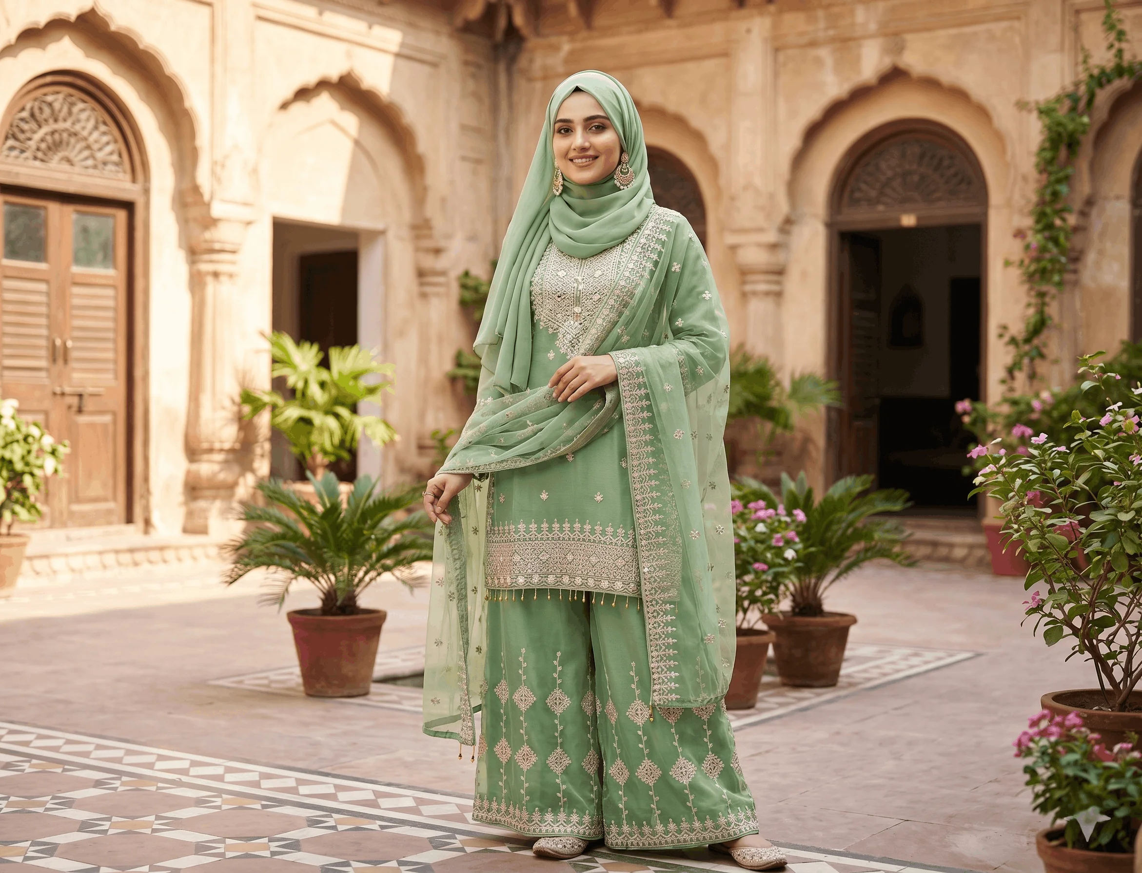 54fdef8b-bb8a-430e-927c-8d16aea0e057 2 Piece - Embroidered Suit - KFE26-59 - Image 1