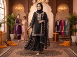 2 Piece - Embroidered Suit - PE26-241 - Image 2
